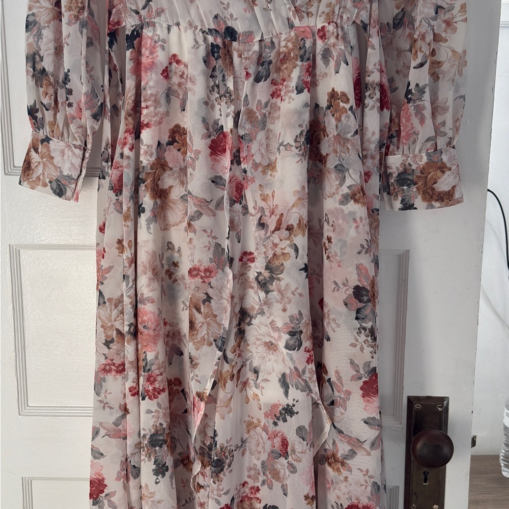 Floral Long Sleeve Dress